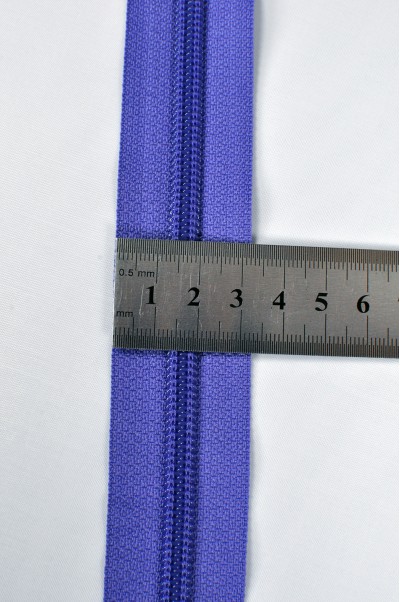 ZIP025  3號拉鏈 個人單頭聚酯牙拉鏈  單頭密尾拉鏈   拉鏈款式  不設單獨拉鍊訂購 側面照